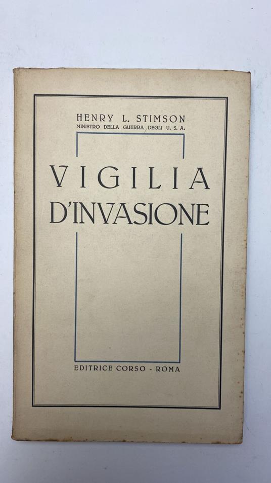 Vigilia d'invasione - copertina