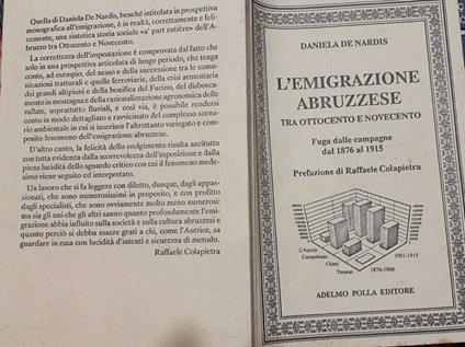 L' emigrazione abruzzese tra ottocento e novecento - copertina