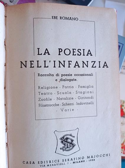 La poesia nell'infanzia - copertina