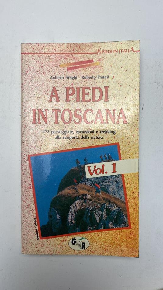 A piedi in Toscana. 2 volumi - copertina