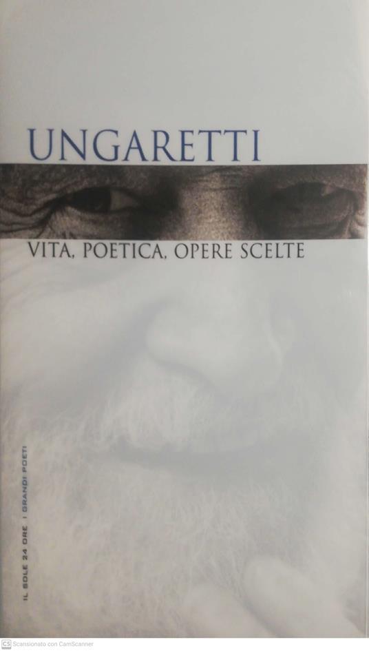 Vita, poetica, opere scelte - copertina