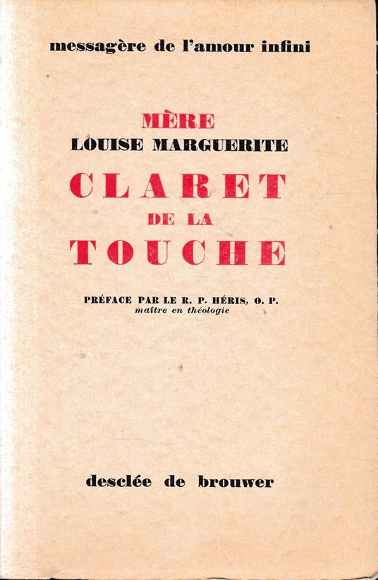 Mére Louise Marguerite Claret de la Touche - copertina