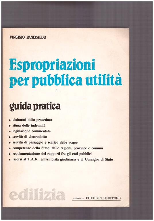 Espropriazioni per pubblica utilità - copertina