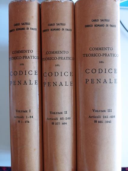 Commento teorico - pratico del codice penale (3 Vol. ) - copertina