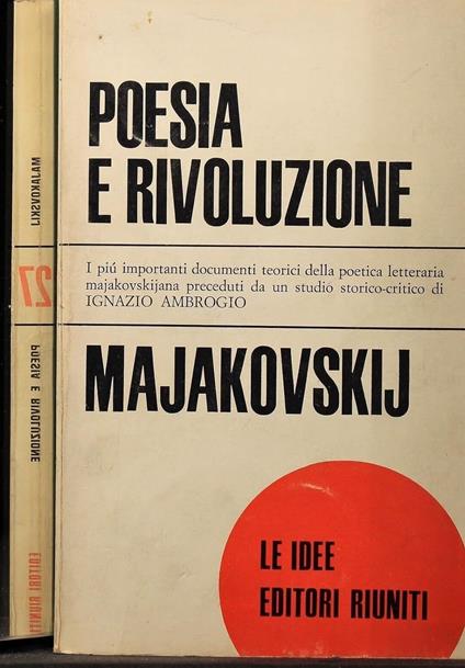 Poesia e rivoluzione - Vladimir Majakovskij - copertina