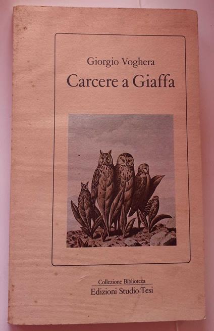 Carcere a Giaffa - Giorgio Voghera - copertina