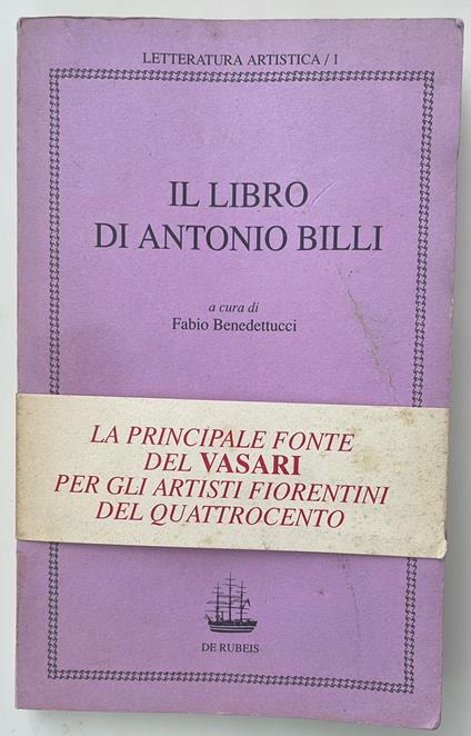 Il libro di Antonio Billi - copertina