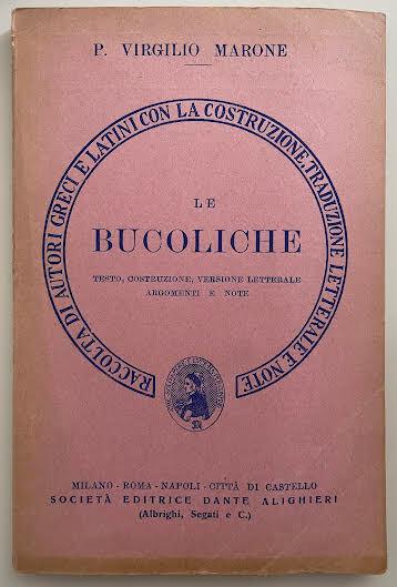 Le bucoliche - Publio Virgilio Marone - copertina