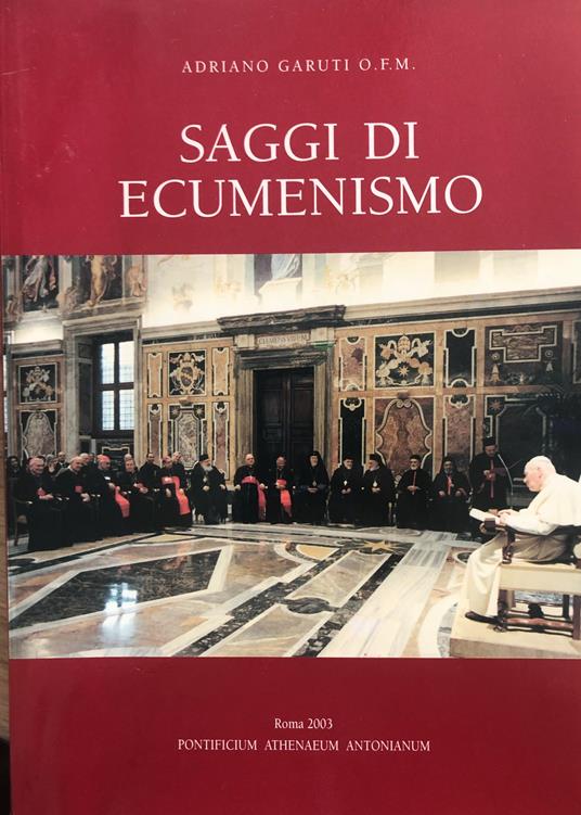 Saggi di ecumenismo - Adriano Garuti - copertina