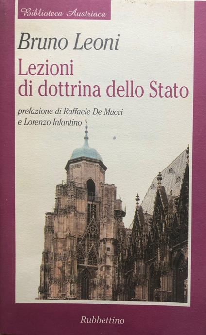 Lezioni di dottrina dello stato - Bruno Leoni - copertina