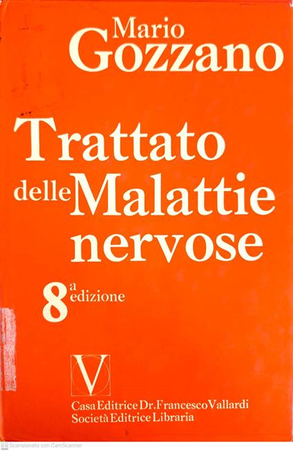 Trattato delle malattie nervose - Mario Gozzano - copertina