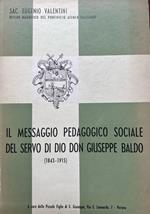 Il messaggio pedagogico sociale del servo di Dio Don Giuseppe Baldo (1843-1915)