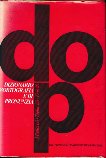 Dizionario d'ortografia e di pronunzia - copertina