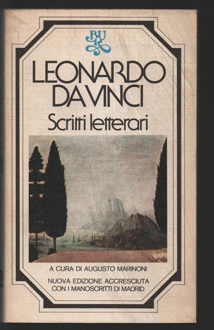 Leonardo Da Vinci Scritti letterari - Augusto Marinoni - copertina