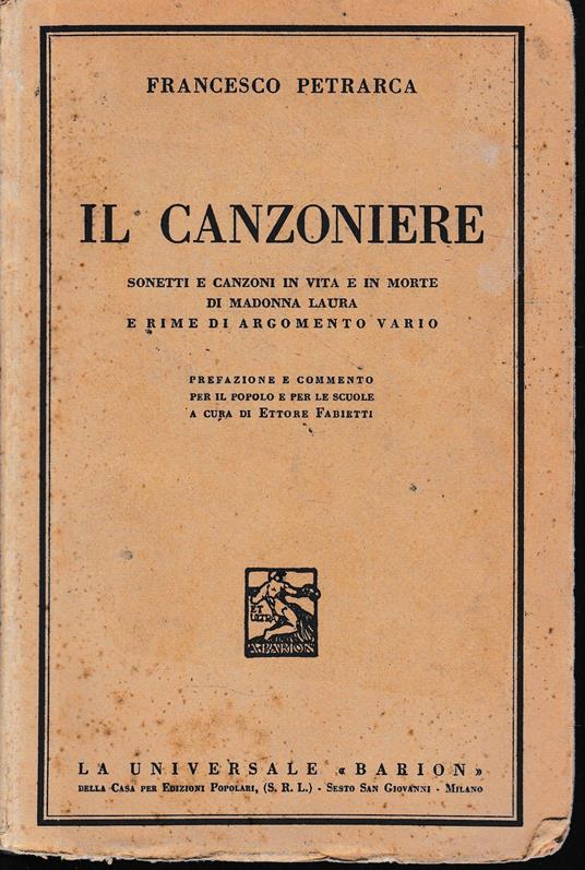 Il Canzoniere - copertina