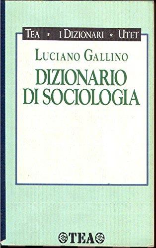 Dizionario di sociologia - Luciano Gallino - copertina