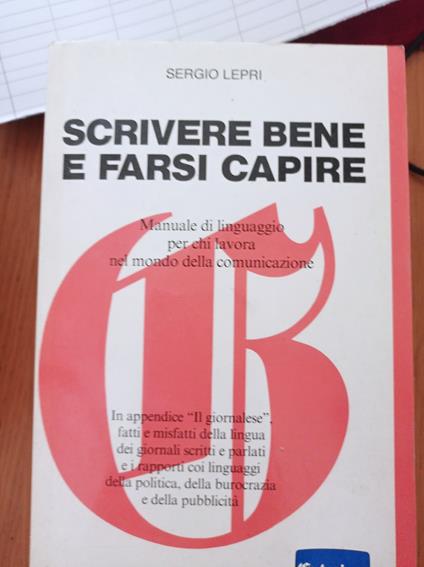 Scrivere bene e farsi capire - Sergio Lepri - copertina