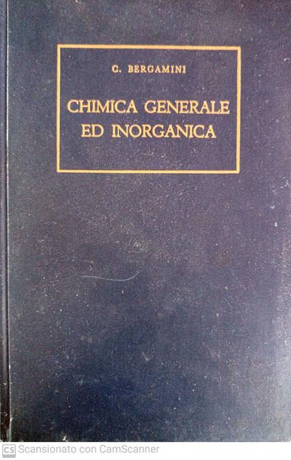 Chimica generale e inorganica - copertina