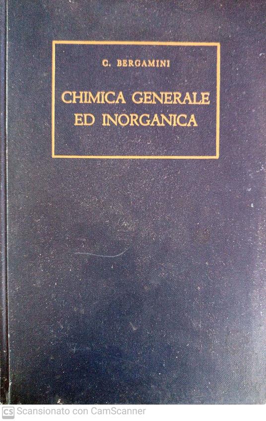 Chimica generale e inorganica - copertina