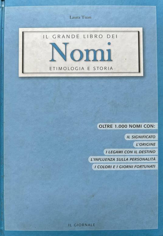 Il grande libro dei nomi. Etimologia e storia - Laura Tuan - copertina