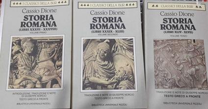 Storia Romana. Volume I, II,III - Cassio Dione - copertina