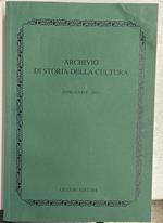 Archivio di storia della cultura