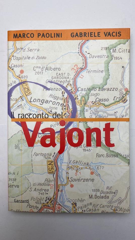 Il racconto del Vajont - Marco Paolini - copertina