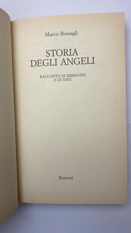 Storia degli angeli - Marco Bussagli - copertina