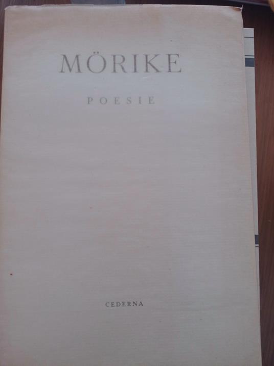 Poesie - Eduard Mörike - copertina