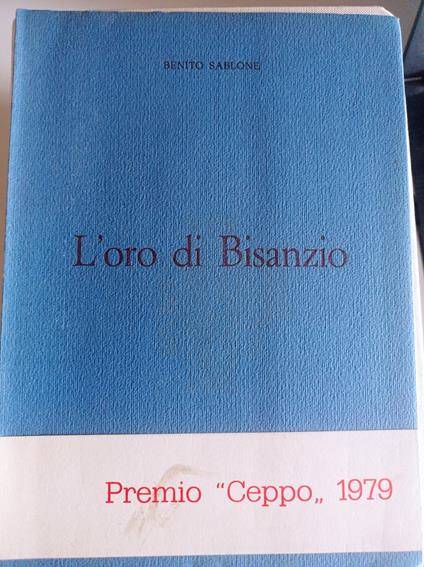 L' oro di Bisanzio - Benito Sablone - copertina