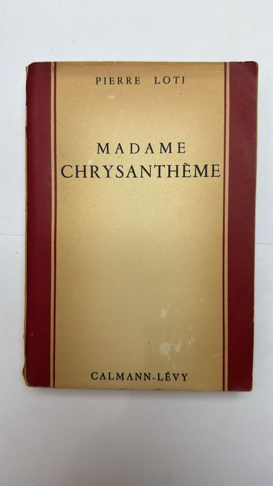 Madame Chrysantheme - Pierre Loti - copertina