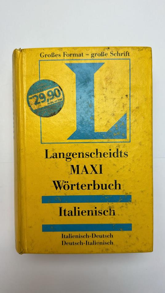 Langenscheidt Maxi-Wörterbuch italienisch. Italienisch-Deutsch, Deutsch-Italienisch - copertina