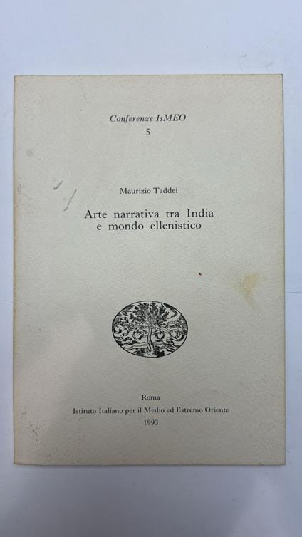 Arte narrativa tra India e mondo ellenistico - Maurizio Taddei - copertina