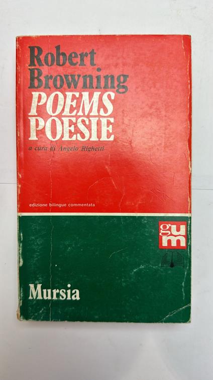 Poems-Poesie - Robert Browning - copertina