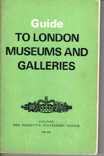 Guide to London Museums and Galleries - copertina