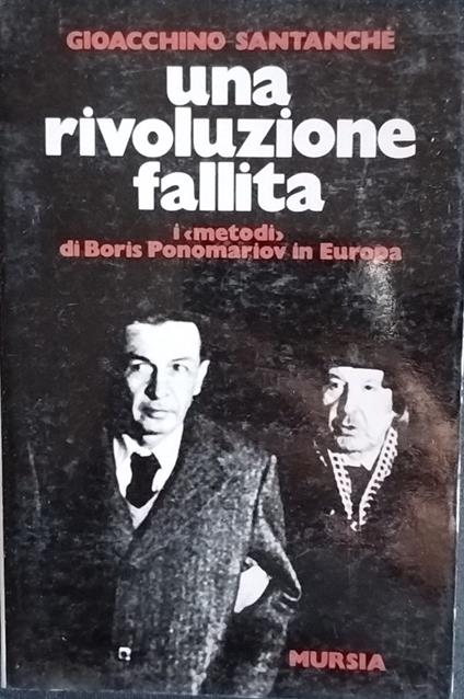 Una rivoluzione fallita - Gioacchino Santanché - copertina