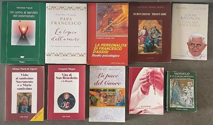 Lotto di 10 libri di religione. Vedi descrizione - copertina