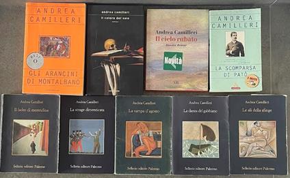 Lotto di 9 romanzi dell'autore Andrea Camilleri. Vedi descrizione - Andrea Camilleri - copertina