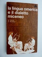 La lingua omerica e il dialetto miceneo