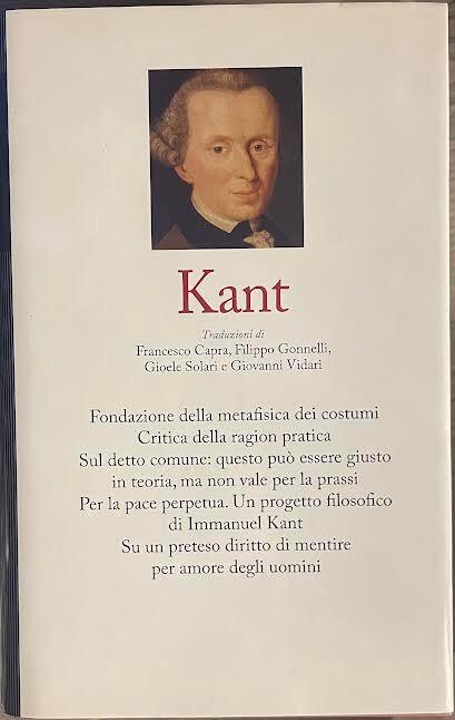 Fondazione della metafisica dei costumi-Critica della ragion pratica - Immanuel Kant - copertina