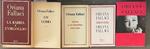 Lotto di 5 libri dell'autrice Oriana Fallaci per l'editore Rizzoli. Vedi descrizione