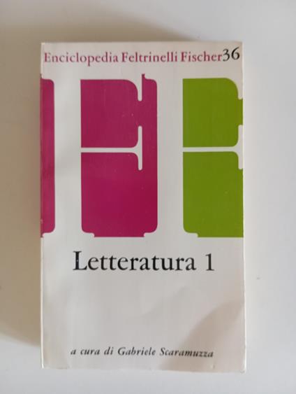 Letteratura 1 - Gabriele Scaramuzza - copertina