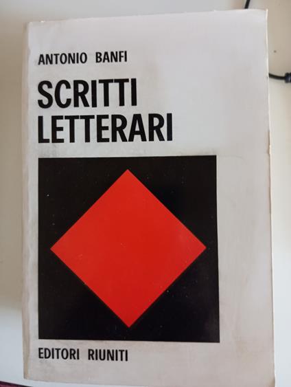 Scritti letterari - Antonio Banfi - copertina