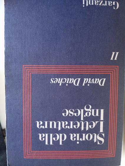 Storia della letteratura inglese Vol. I e II - David Daiches - copertina