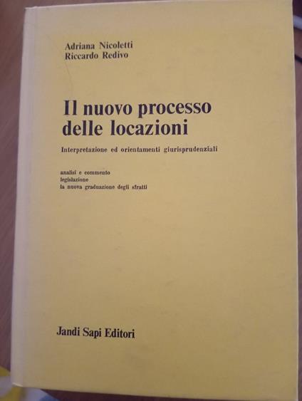 Il nuovo processo delle locazioni - copertina