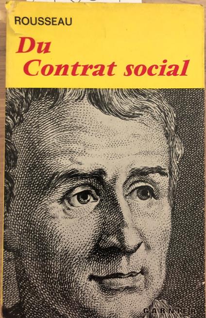 Du contrat social ou Principes du droit politique - Jean-Jacques Rousseau - copertina