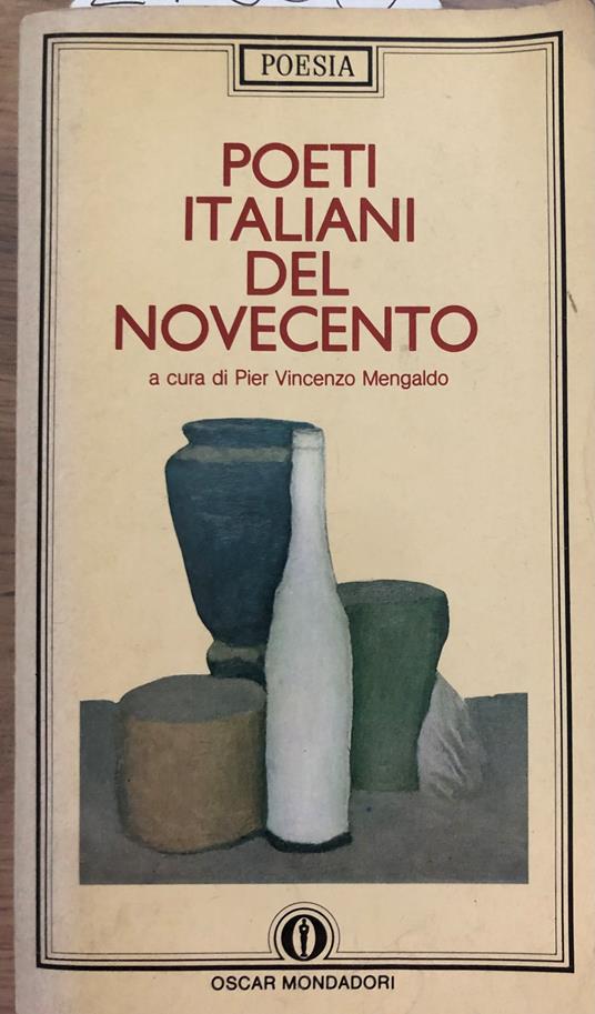 Poeti italiani del Novecento. Edizione 1990 - Pier Vincenzo Mengaldo - copertina