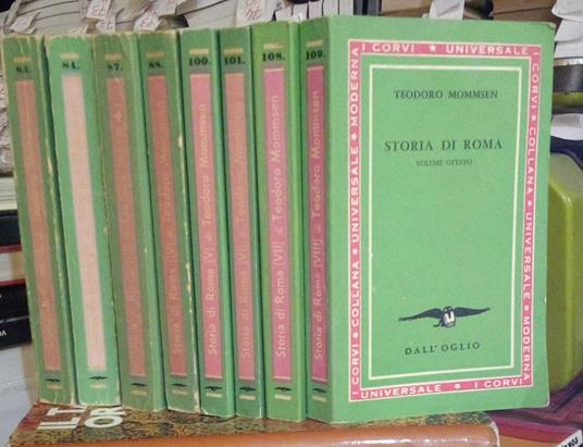 Storia di Roma, otto volumi - Theodor Mommsen - copertina