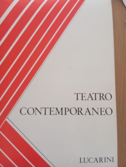 Teatro contemporaneo Vol. II - Mario Verdone - copertina