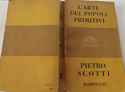 L' Arte dei popoli primitivi - Pietro Scotti - copertina